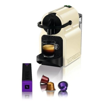Nespresso Inissia Coffee Machine - Cream + 20 Free Capsules